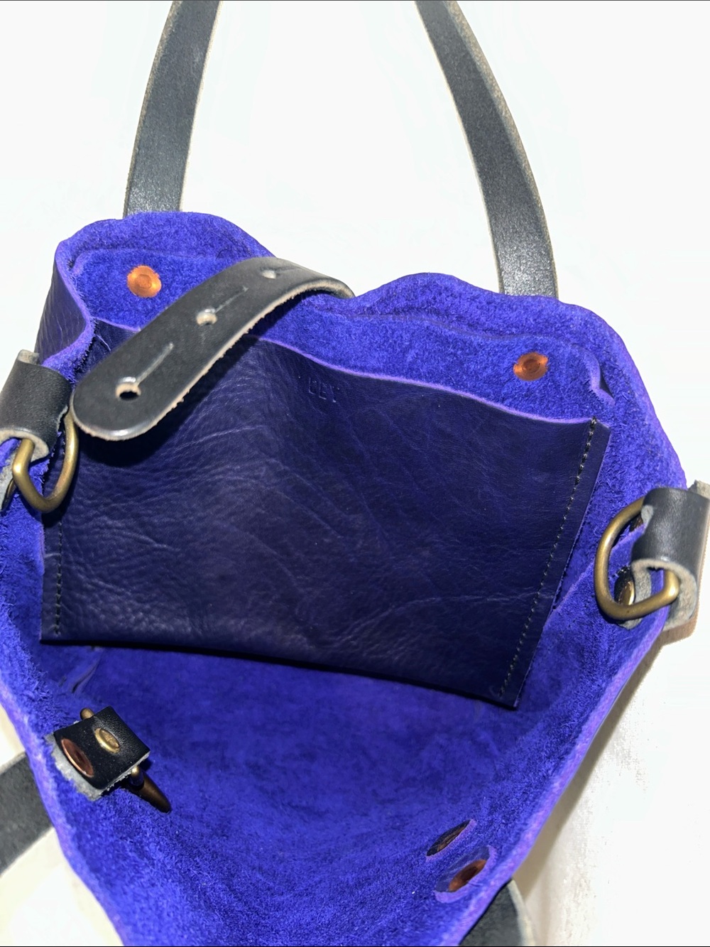 Go Forth Goods mini Avery Tote Violet leather - Picture 6 of 9